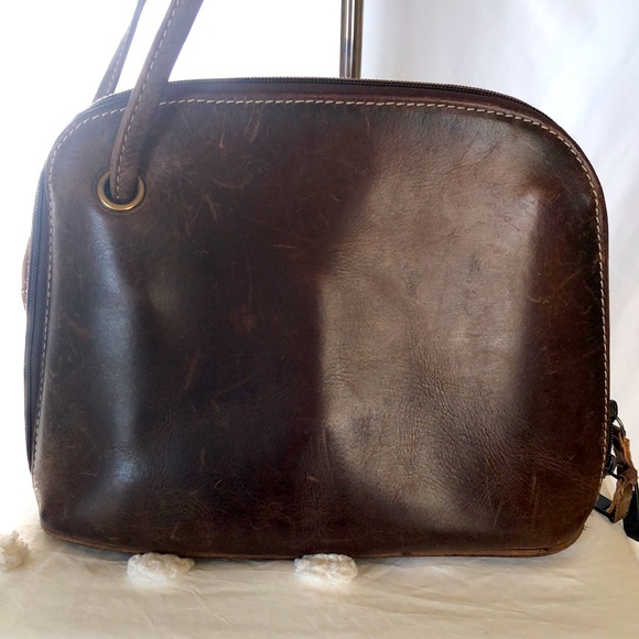STS RANCHWEAR brown genuine leather handbag. - Picture 3 of 14